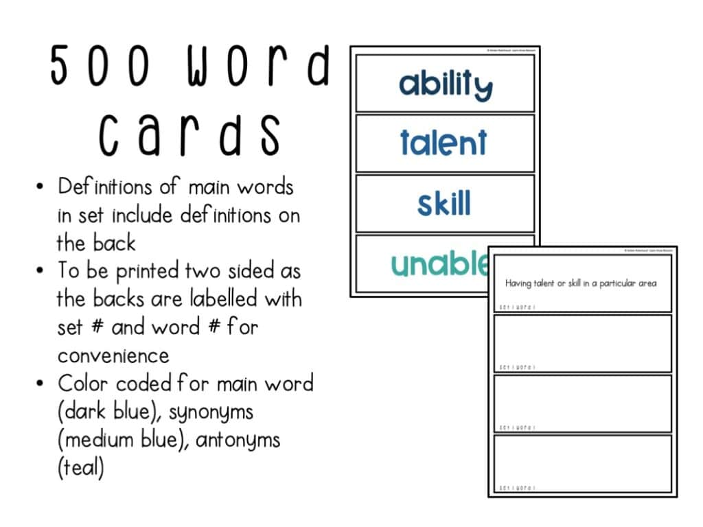 tier 2 vocabulary words entire year bundle