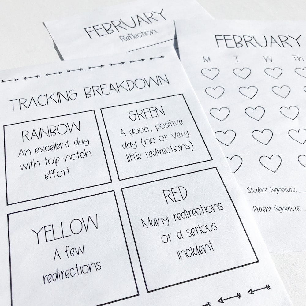 Instead of a clip chart, try a behaviour charts with tracking breakdown showing students which colour to fill into their calendar depending on their choices that day