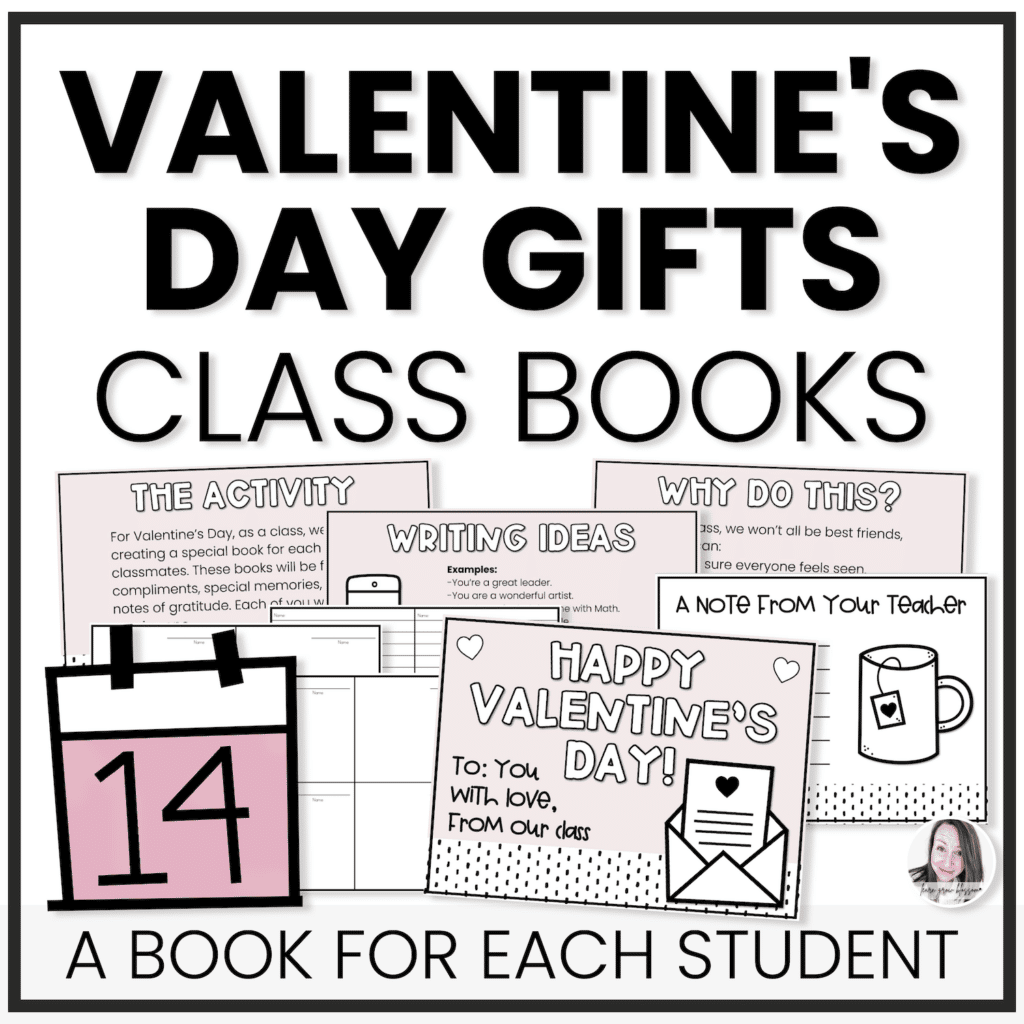 Valentine's Day books TpT product cover image as one of three Valentine's Day classroom ideas