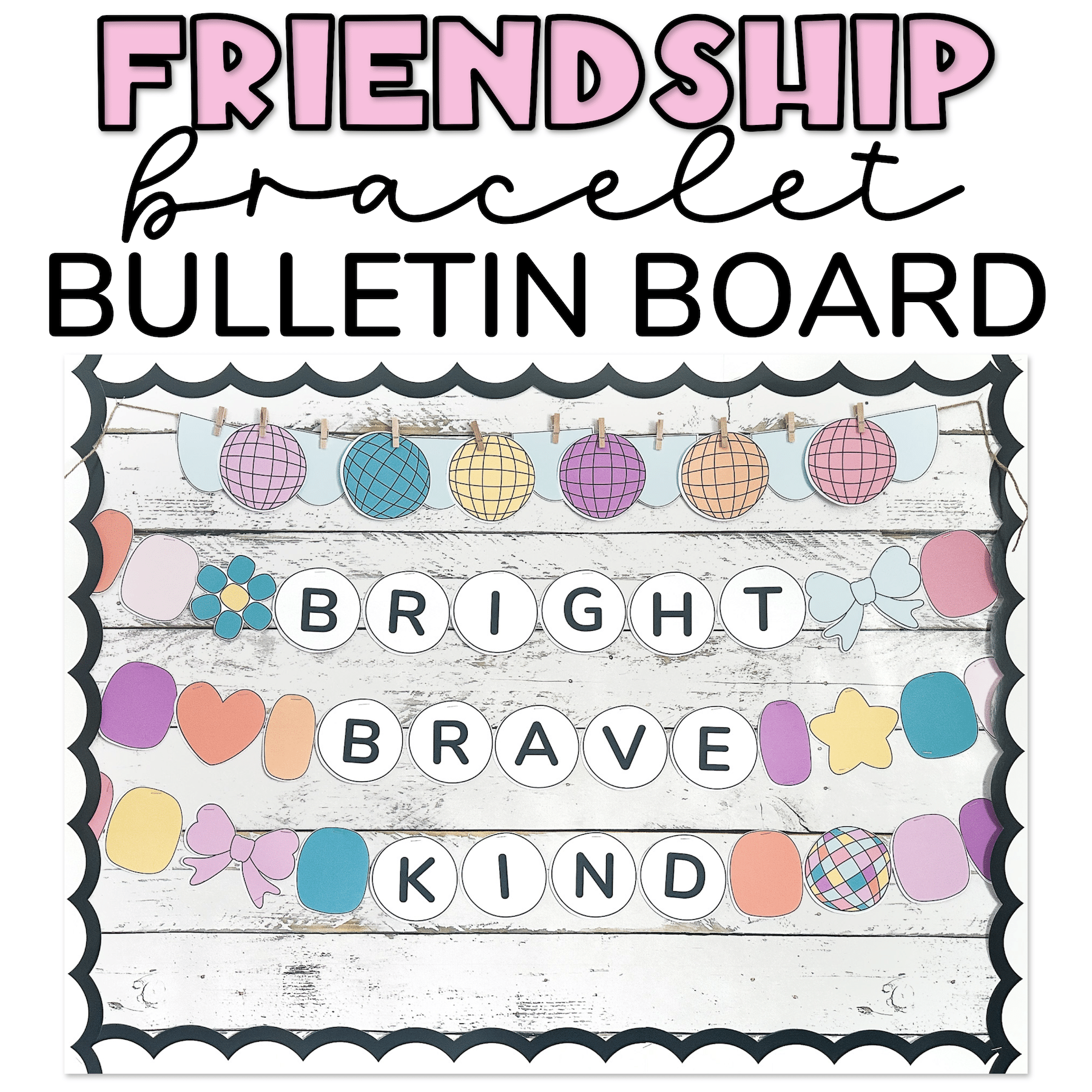 Product cover of friendship bracelet bulletin board