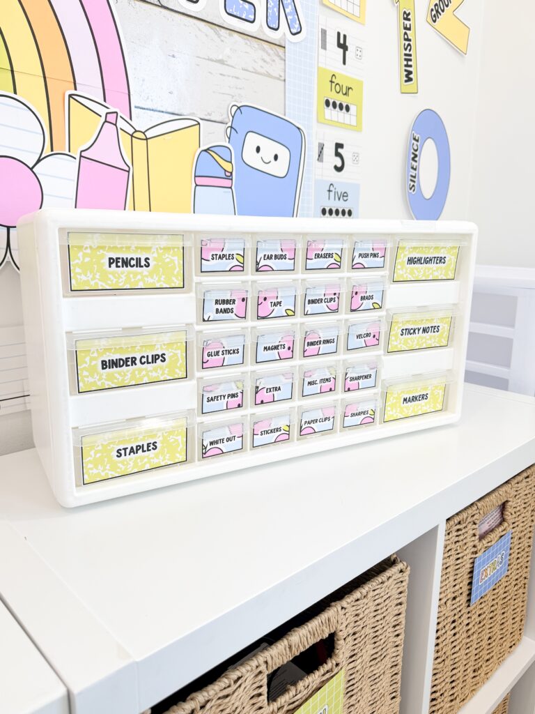 bright classroom decor teacher toolbox