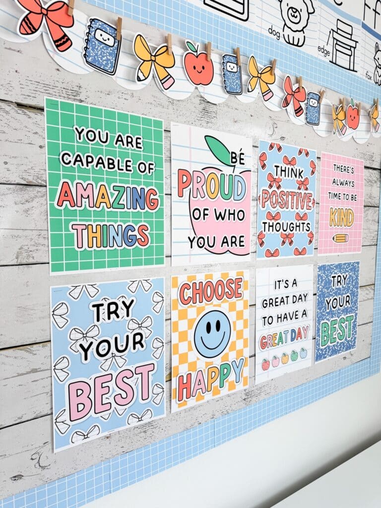 poster freebie from the preppy classics classroom decor bundle