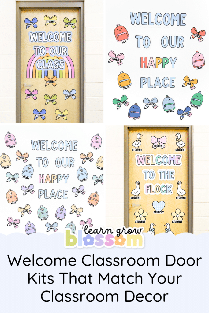 4 photos of welcome classroom door ideas
