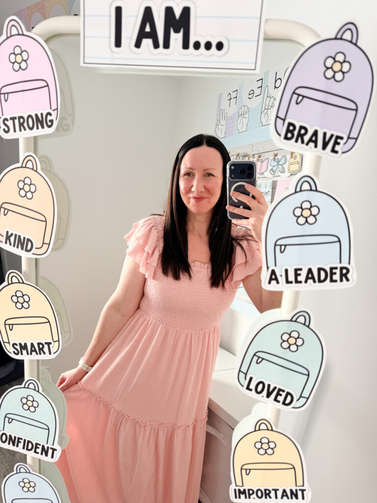 pastel classroom decor affirmation station