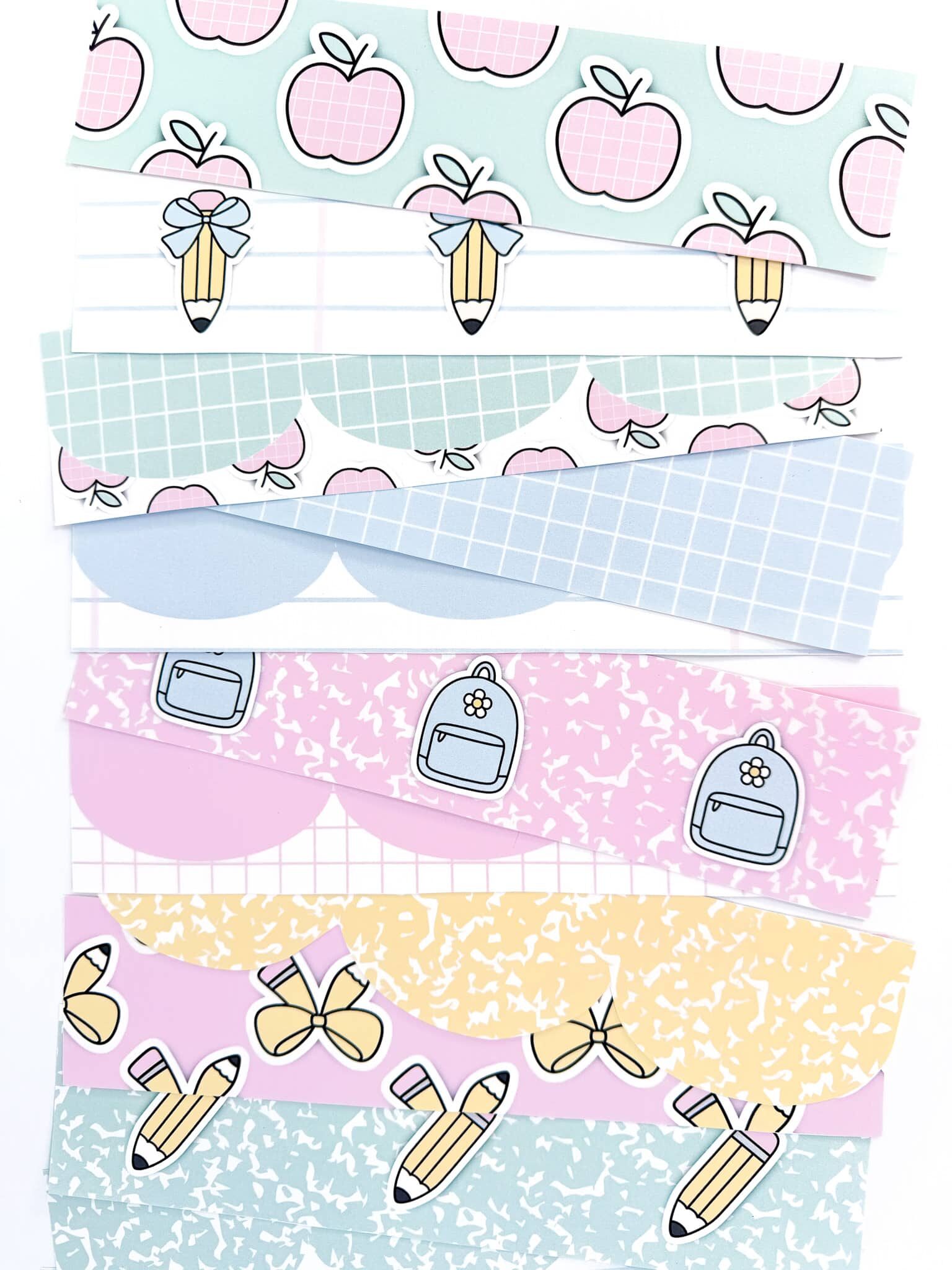 pastel printable bulletin board borders