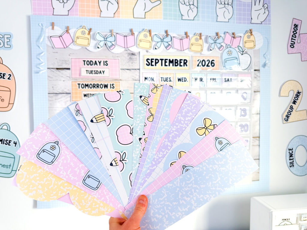 pastel printable bulletin board borders