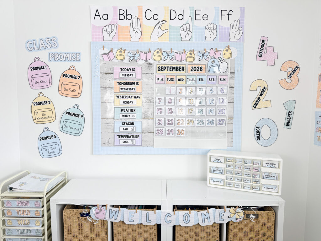 pastel classroom theme