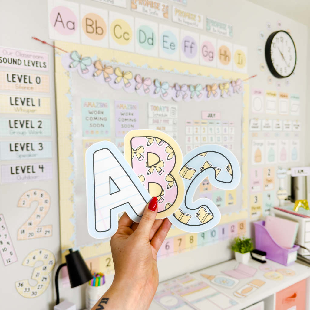 pastel classroom decor