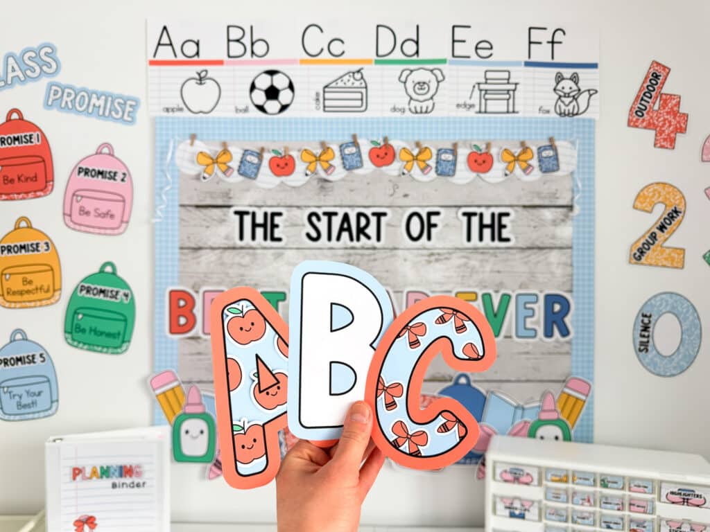 bright printable bulletin board letters