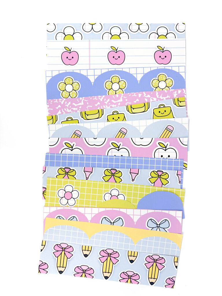 bright printable bulletin board borders