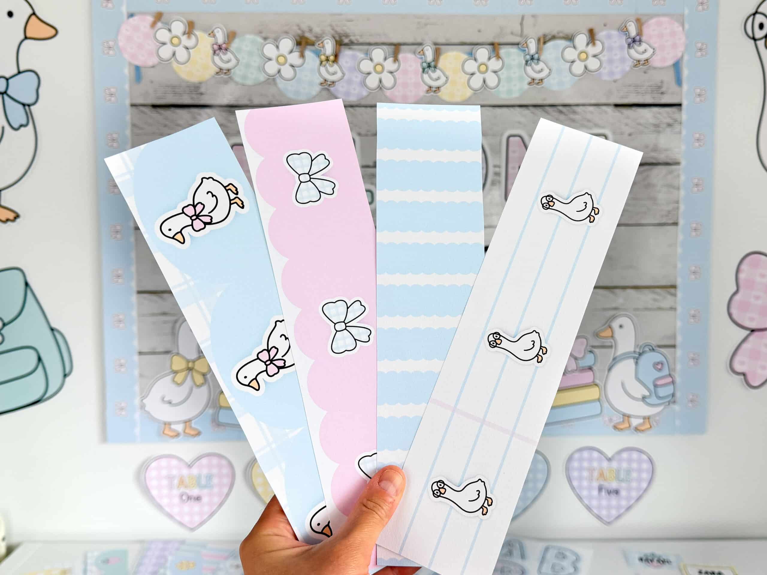 pastel silly goose printable bulletin board borders
