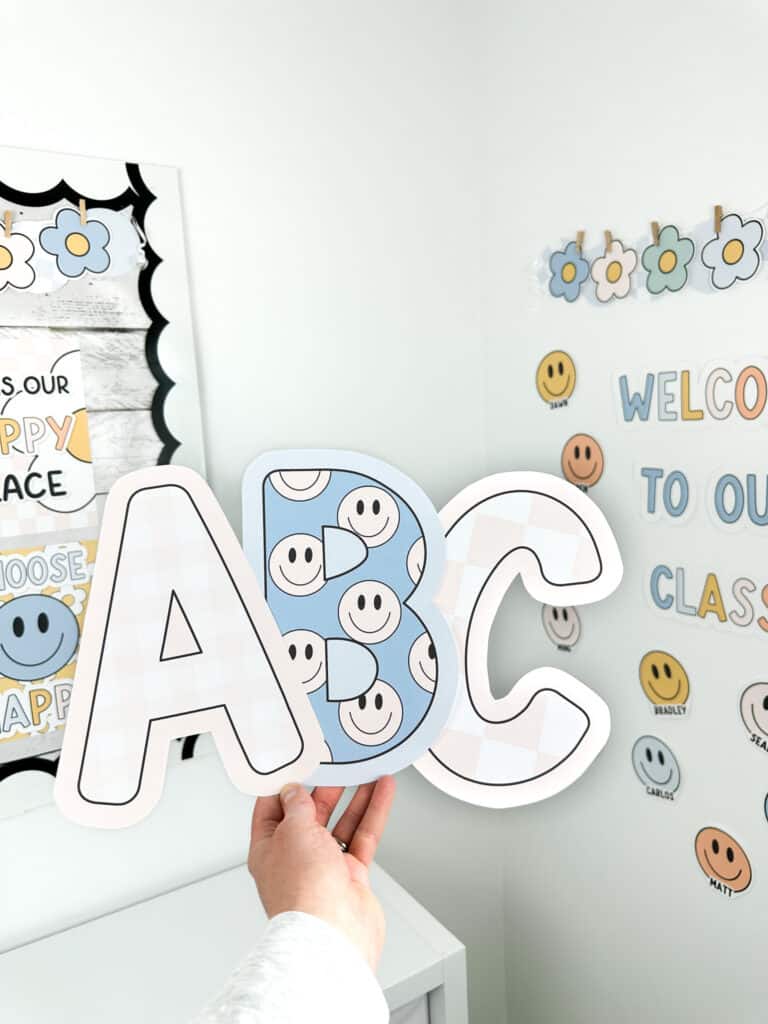 boho printable bulletin board letters