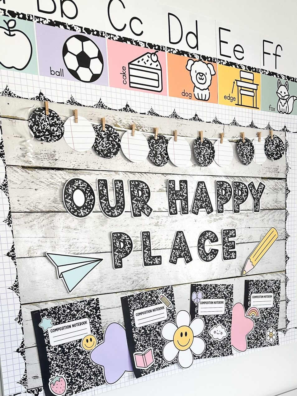 composition classroom theme bulletin board