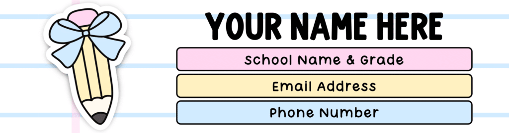 a pastel teacher email signature