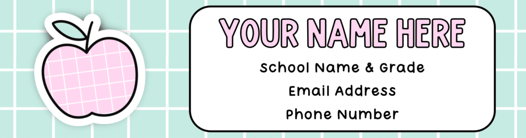 a pastel teacher email signature