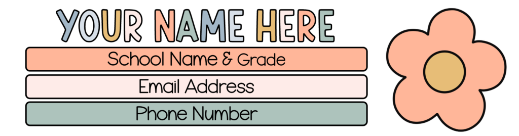 a boho teacher email signature