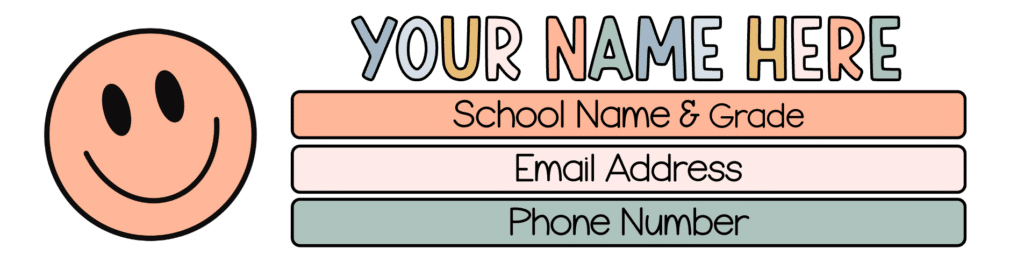 a boho teacher email signature