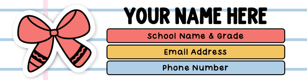 a bright notebook teacher email signature