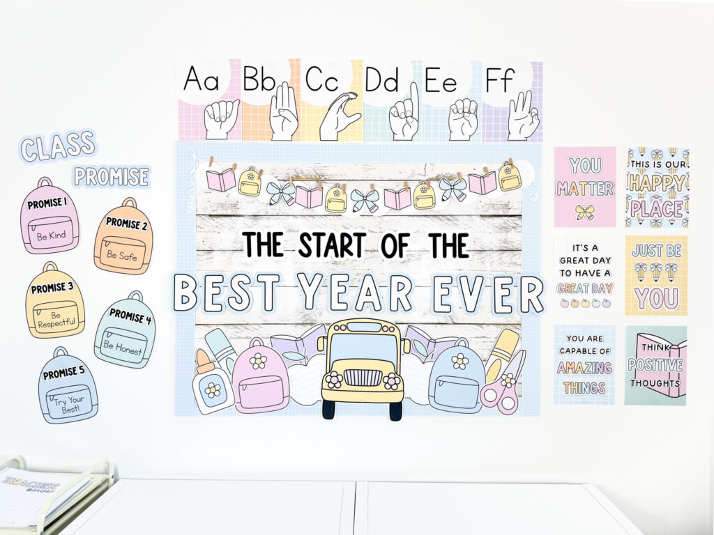 welcome back to school bulletin board