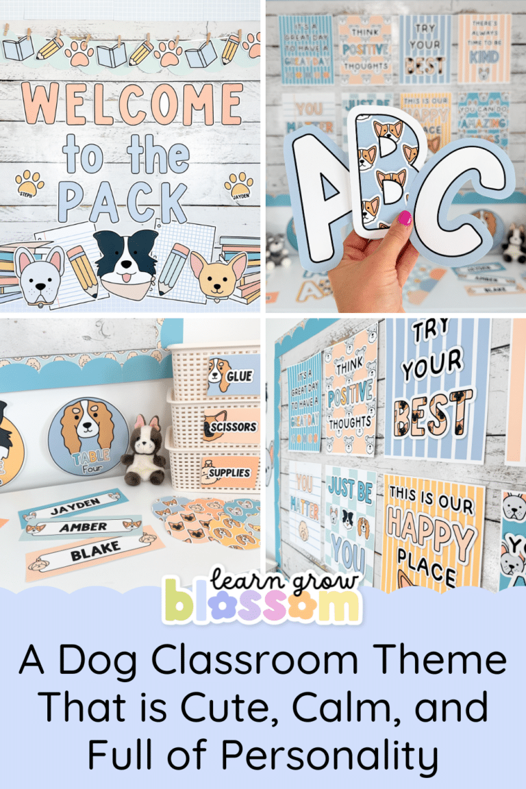 a dog themed classroom decor bundle