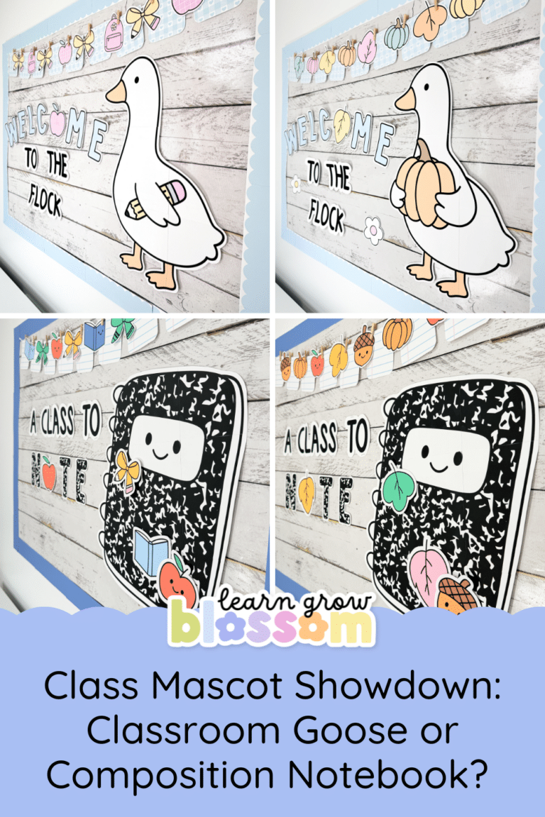 composition notebook classroom decor and goose classroom decor