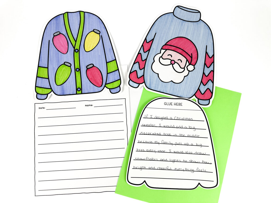 class Christmas crafts for your winter bulletin board