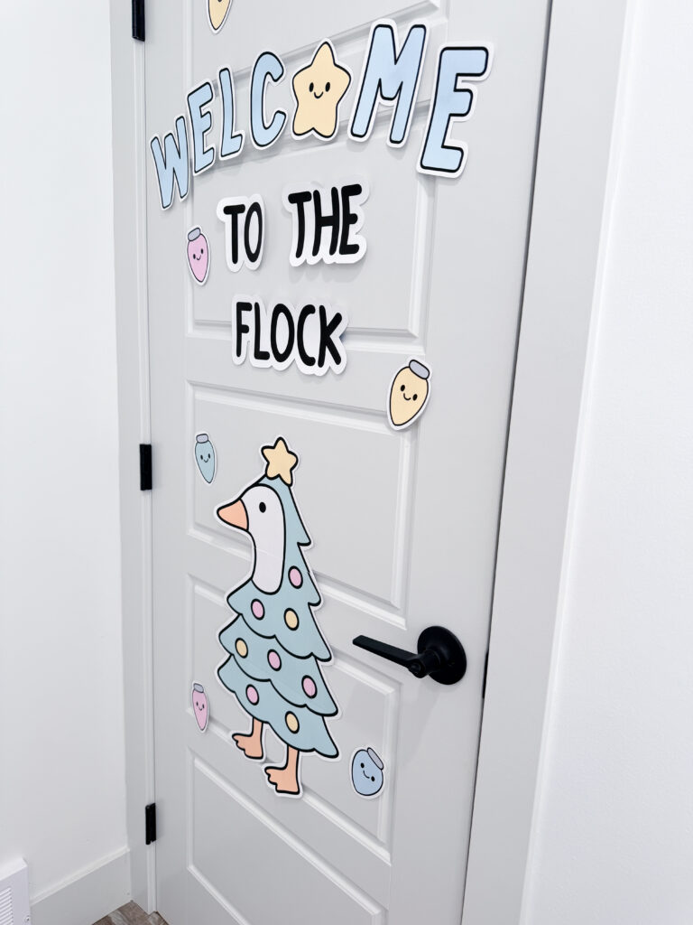 Christmas bulletin board ideas, a silly goose christmas tree board