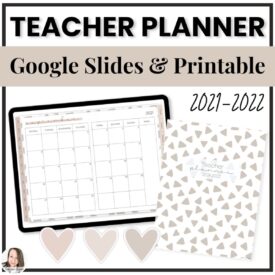 Google Slides & printable teacher planner